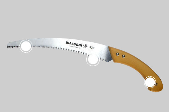 Serrucho de poda sp300 mango madera ergonomico (BIASSONI), Mecafer S.R.L. -  Tu Principal Herramienta
